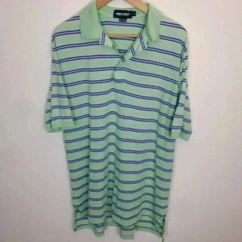 POLO GOLF RALPH LAUREN Short Sleeve L Stripes - Picture 2 of 4